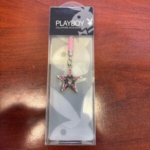 Y2k 2006 PLAYBOY Pink Star Charm Cellphone Accessory